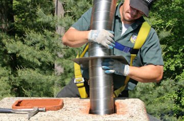 How is a Chimney Liner Installed in Norman Properties