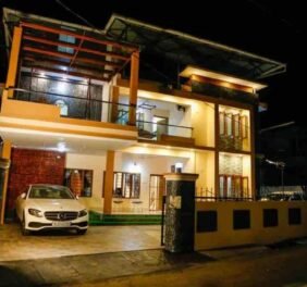 The spacious villas ...