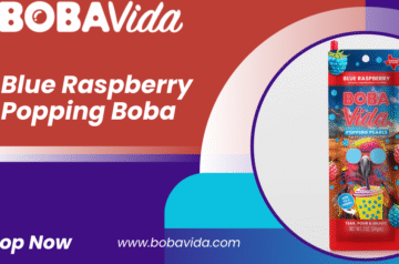 Burst of Flavor: Blue Raspberry Popping Boba Fun from BOBA Vida
