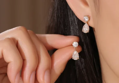 Diamond Drop Earrings