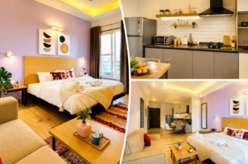 Which Serviced Apartments Near Medanta Gurgaon Offer Kitchen Facilities?