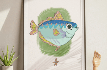 Bring Coastal Character Into Your Home With Hand Illustrated Wall Art