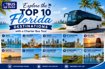 Explore the Top 10 Florida Destinations with a Charter Bus Tour